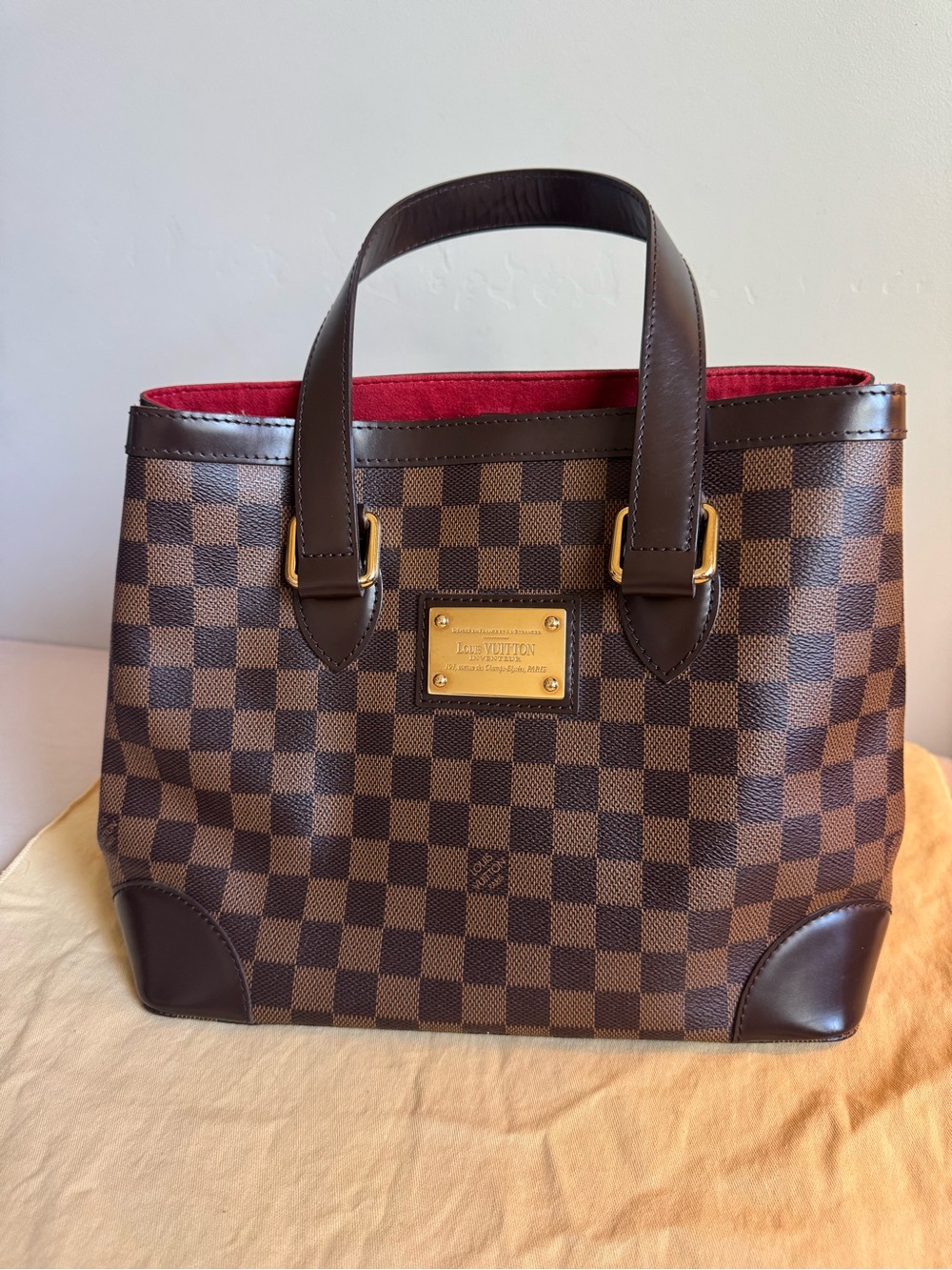 Louis Vuitton Hampstead PM Damier leather shoulder bag, Brown